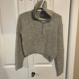#0011 Aritzia Wilfred Free Gwyneth Sweater Grey, Size XXS